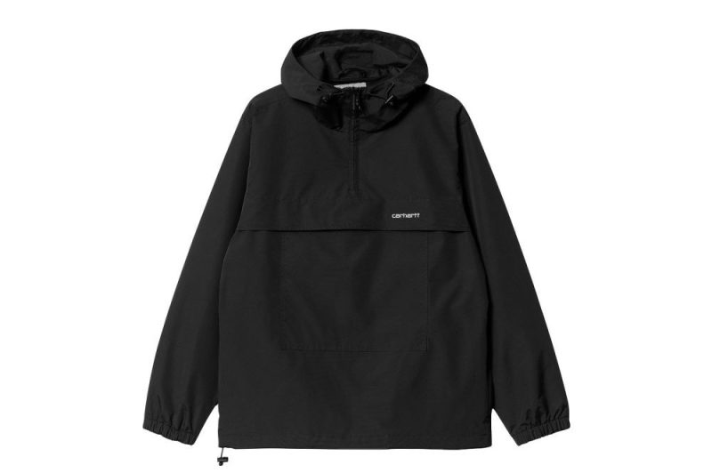 carhartt wip windbreaker pullover schwarz i030008 0d2 xx 03 black white 1