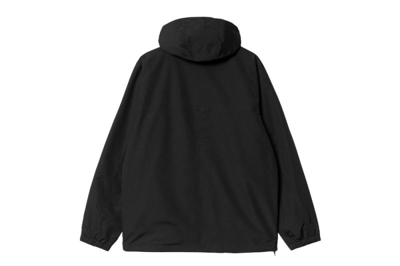 carhartt wip windbreaker pullover schwarz i030008 0d2 xx 03 black white 2