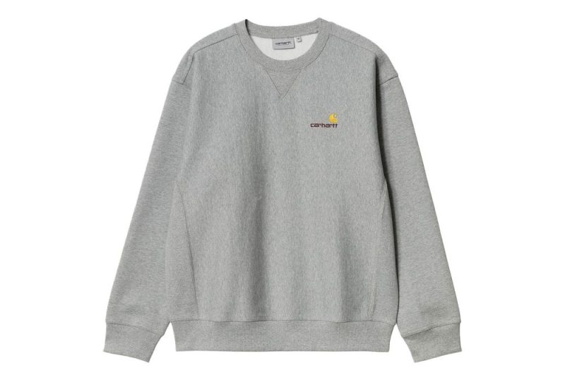 carharttwip american script sweatshirt grau i025475 v6 xx 03 1