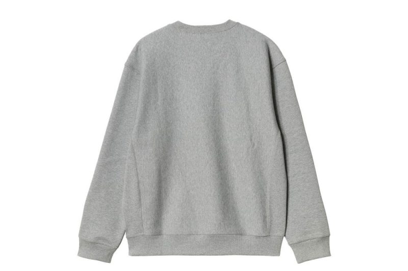 carharttwip american script sweatshirt grau i025475 v6 xx 03 2