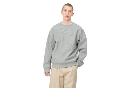 carharttwip american script sweatshirt grau i025475 v6 xx 03