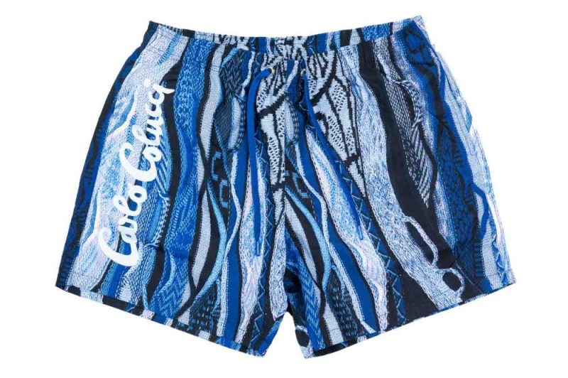 carlo colucci allover badeshorts blau c3724 121 1