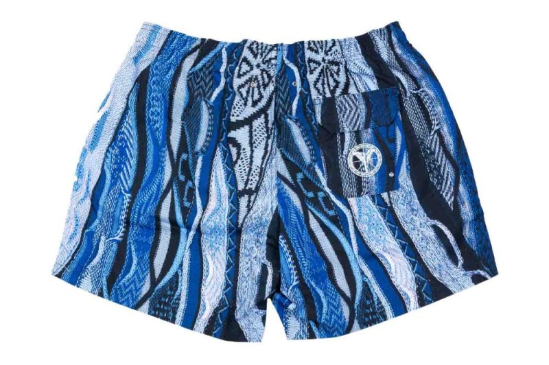 carlo colucci allover badeshorts blau c3724 121 2