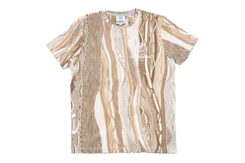 carlo colucci alloverprint t shirt beige c3447 251 1