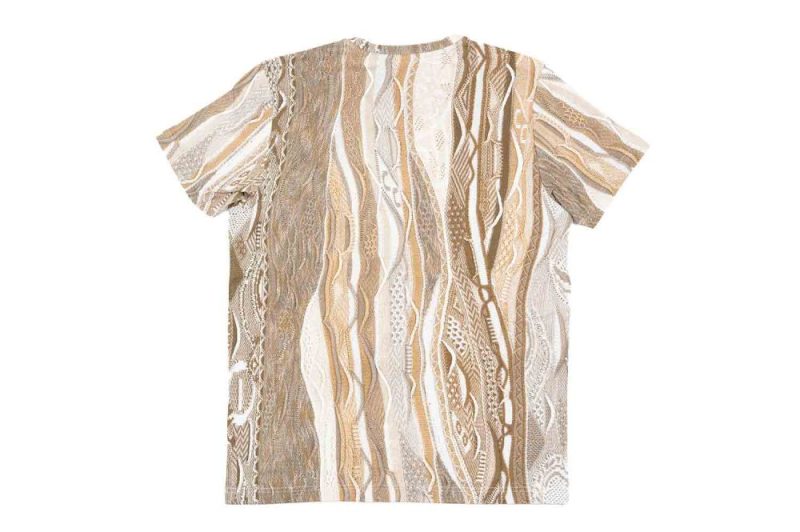 carlo colucci alloverprint t shirt beige c3447 251 2