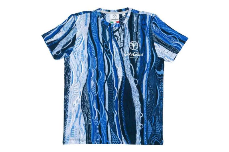 carlo colucci alloverprint t shirt blau c3447 121 01