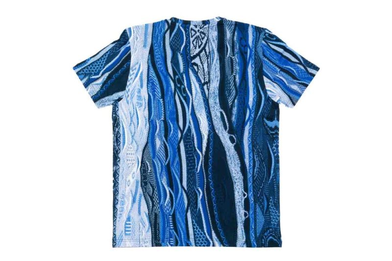 carlo colucci alloverprint t shirt blau c3447 121 02