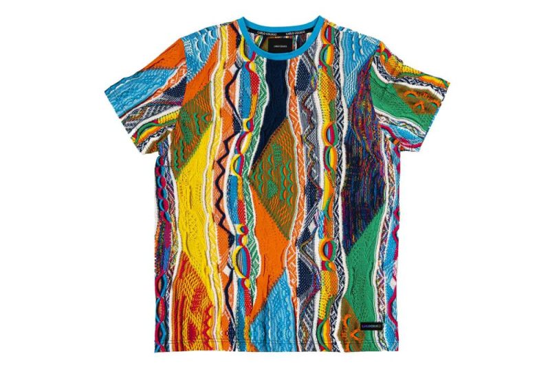 carlo colucci alloverprint t shirt multi c3037 591