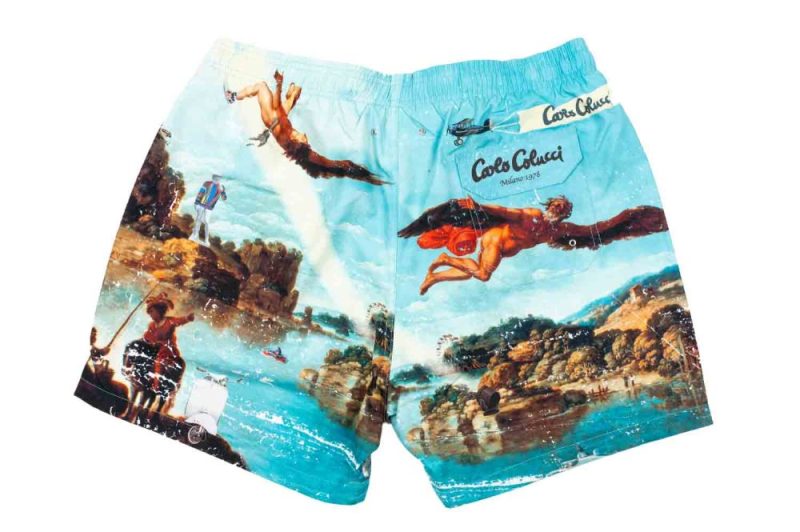 carlo colucci badeshort vermachtnis des ikarus blau c3726 171 1