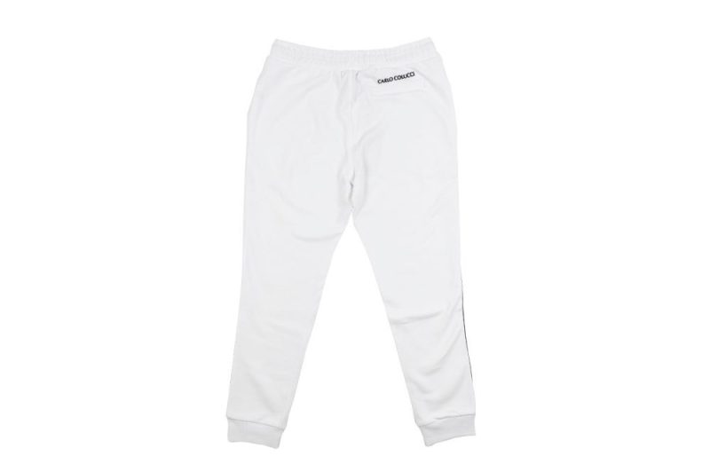 carlo colucci basic line jogger weiss c4418 29 02