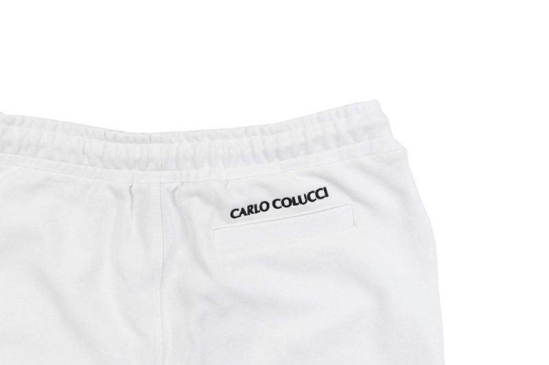 carlo colucci basic line jogger weiss c4418 29 03