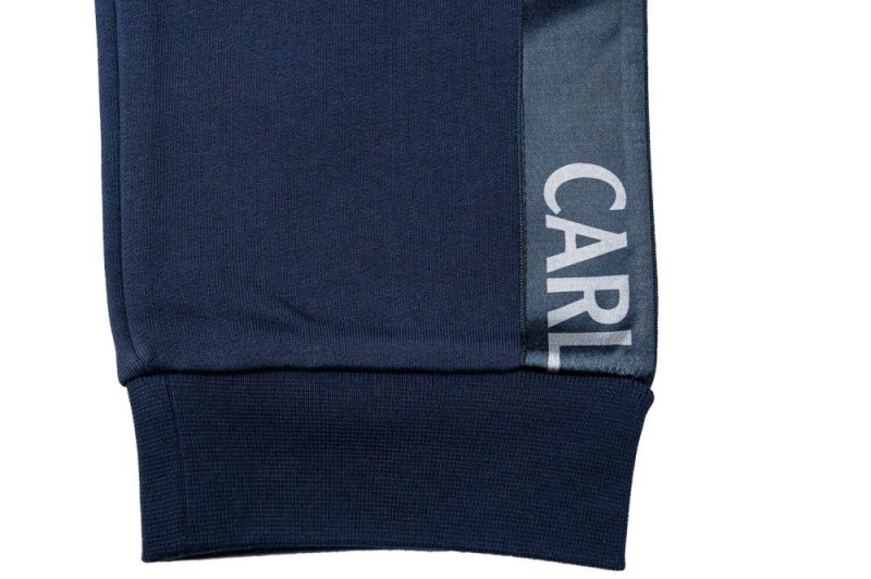 carlo colucci basic sweathose blau c4217 10 03