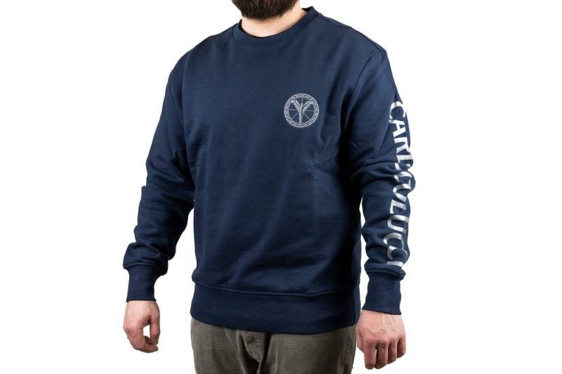 carlo colucci basic sweatshirt blau c3605 10