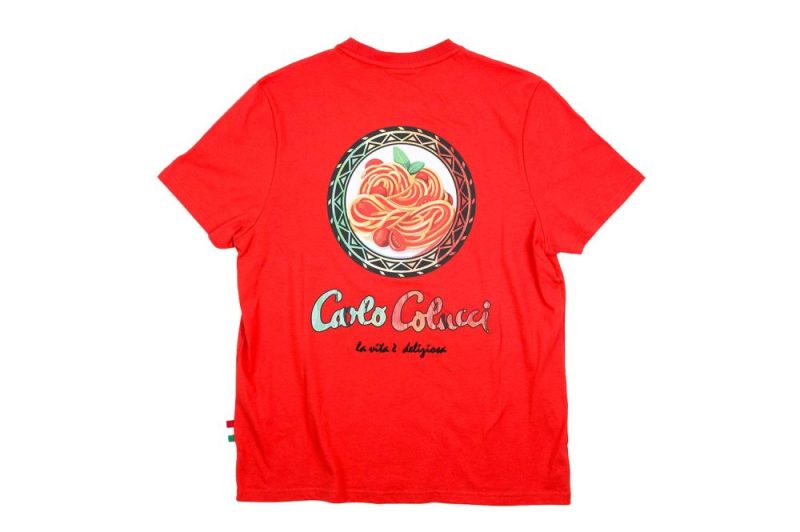 carlo colucci buon appetito t shirt rot c3091 36 2