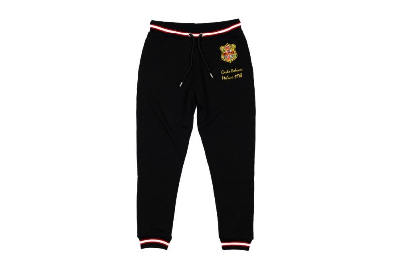 carlo colucci college sweatpant schwarz c5328 201 01