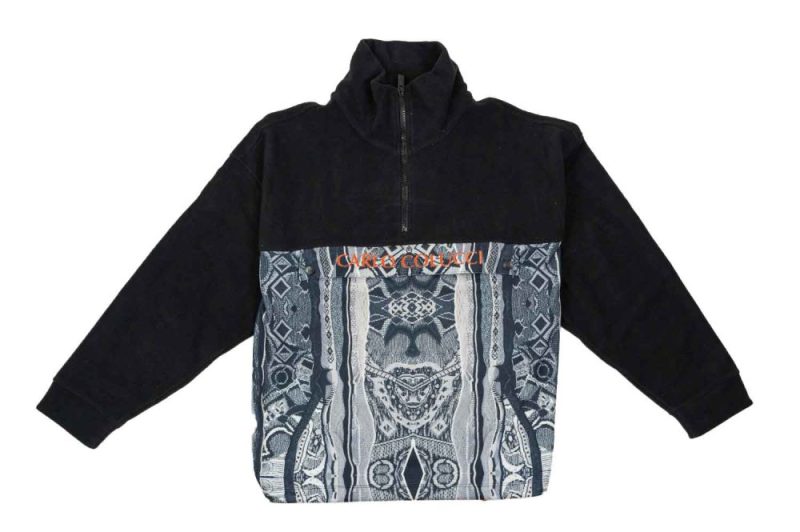 carlo colucci hoodie polartec fleece schwarz foto c5736 201 1