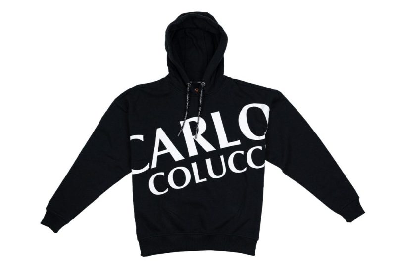 carlo colucci hoodie schwarz c4723 202 1