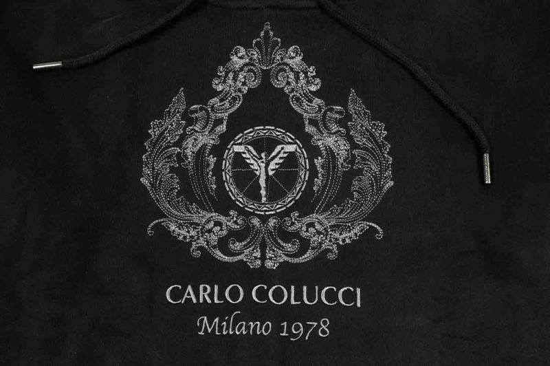 carlo colucci hoodie schwarz c5739 20 2