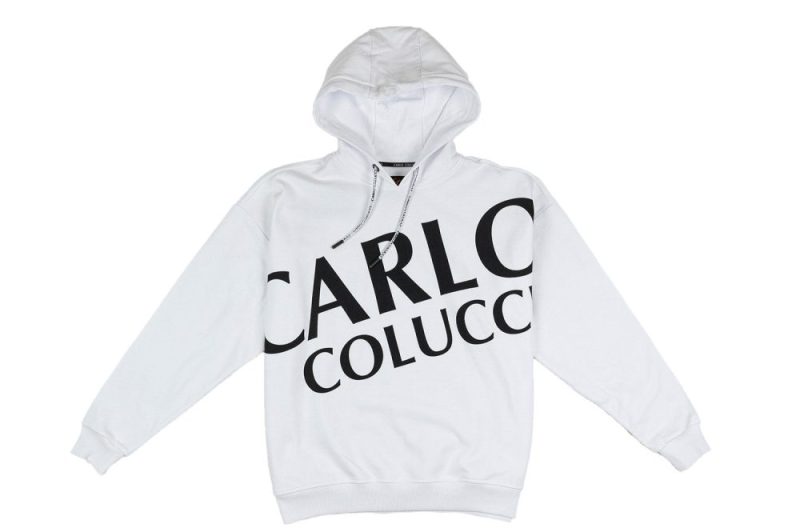 carlo colucci hoodie weiss c4723 292 1