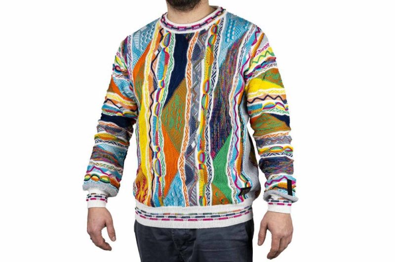 carlo colucci jacquard pullover multi c9804 591