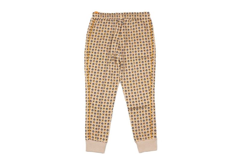 carlo colucci jogginghose mit monogram beige c5047 571 02