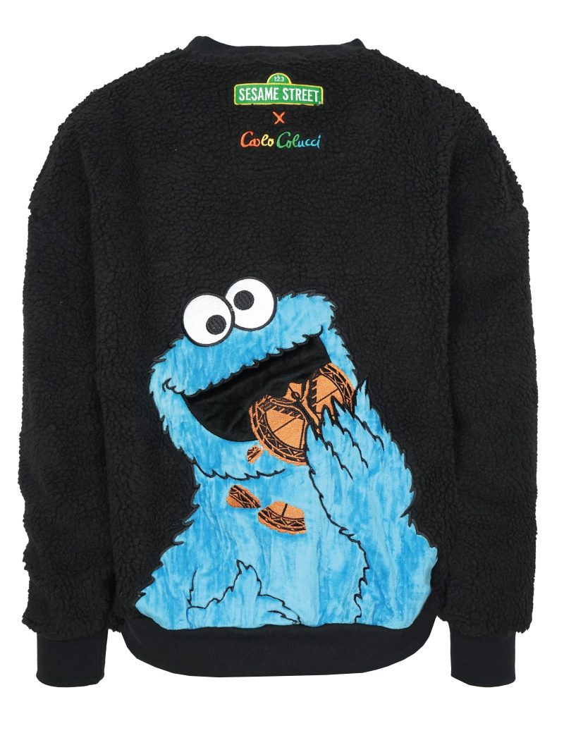 carlo colucci sesame street kruemelmonster teddy schwarz c5070 20 3