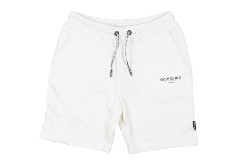 carlo colucci short basic line weiss c4044 59 1