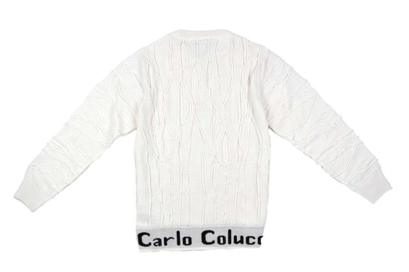 carlo colucci strickpullover weiss c11706 59 2