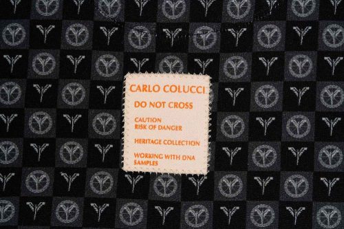 carlo colucci sweatshirt mit monogram schwarz c4633 201 04