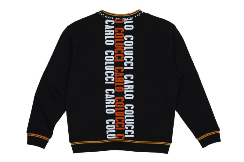 carlo colucci sweatshirt pandalucci schwarz c4714 201 01