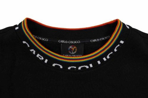 carlo colucci sweatshirt pandalucci schwarz c4714 201 02