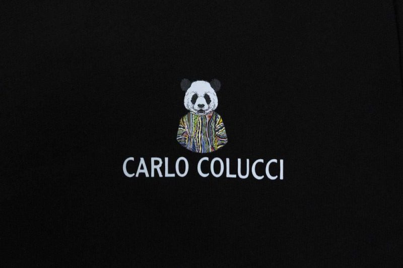 carlo colucci sweatshirt pandalucci schwarz c4714 201 05