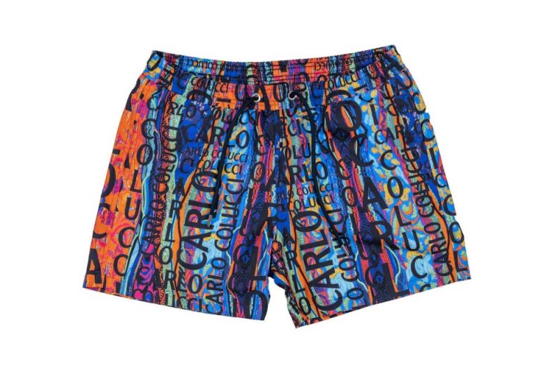 carlo colucci swimshorts blau mehrfarbig c3048 102