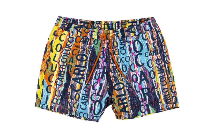 carlo colucci swimshorts weiss mehrfarbig c3048 591