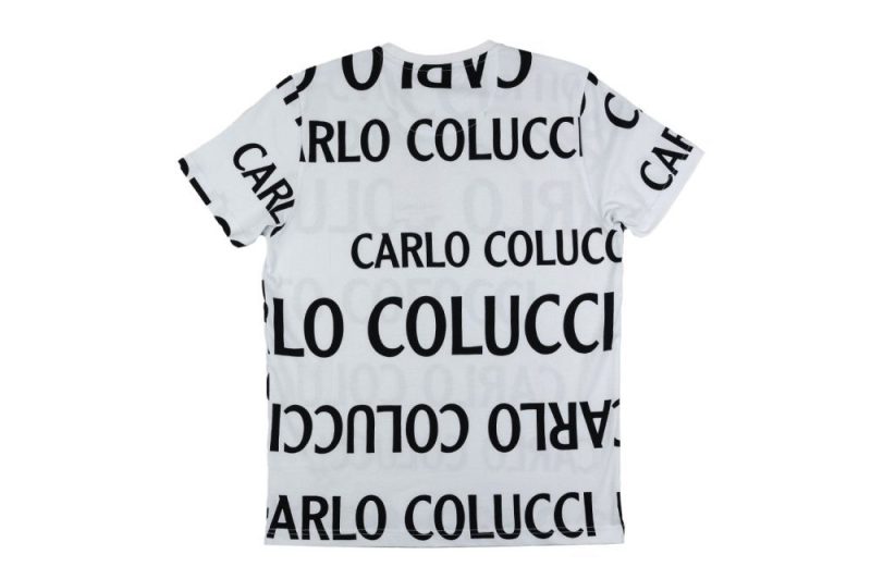 carlo colucci t shirt art black white weiss c2777 291 02