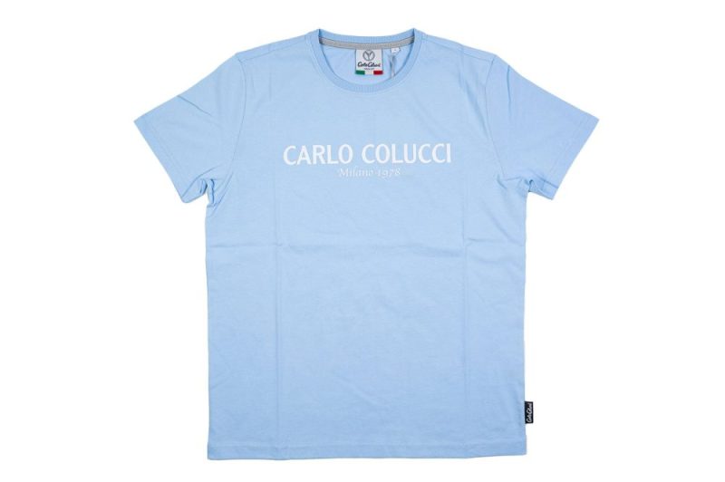 carlo colucci t shirt blau c2440 16 01