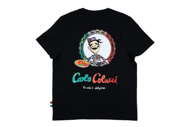 carlo colucci t shirt buon appetito schwarz c3071 20 2