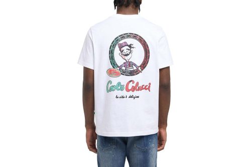 carlo colucci t shirt buon appetito weiss c3071 29 6