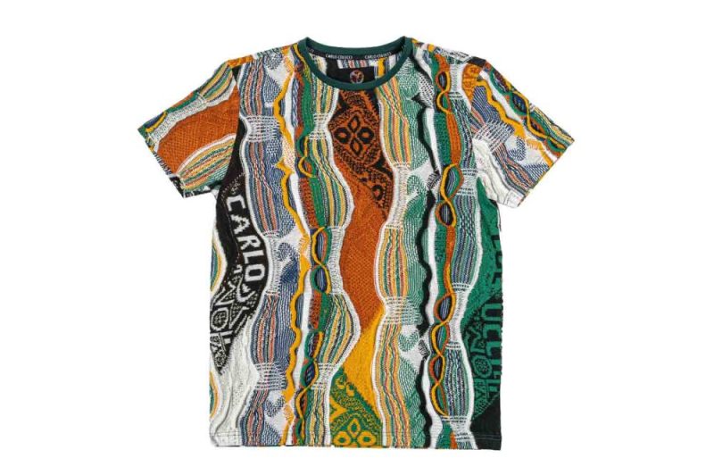 carlo colucci t shirt knit print mehrfarbig c3011 592 01