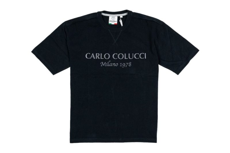 carlo colucci t shirt schwarz c3006 20 1