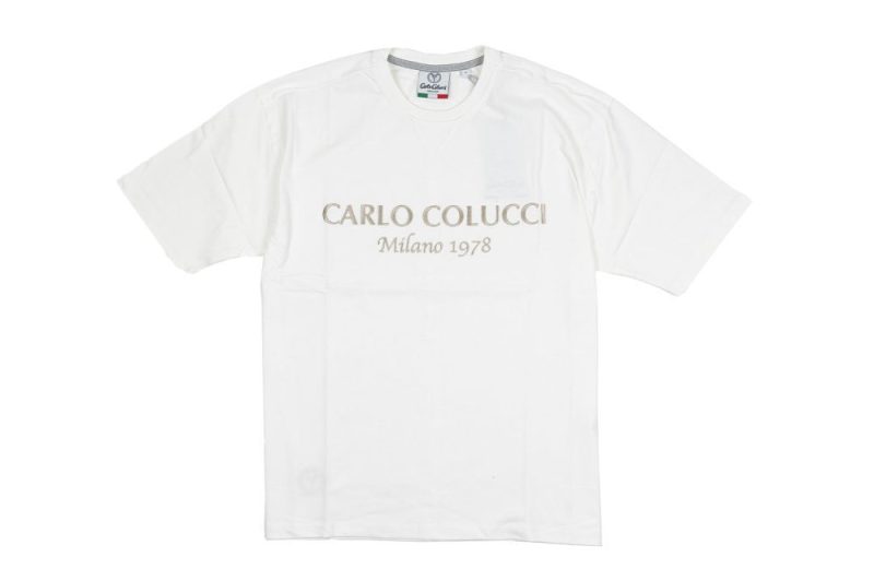 carlo colucci t shirt weiss c3006 59 1