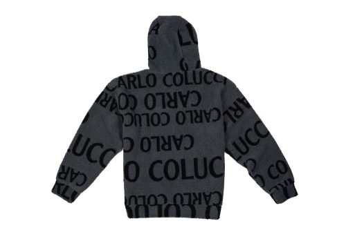 carlo colucci teddy hoodie grau c4721 211 3