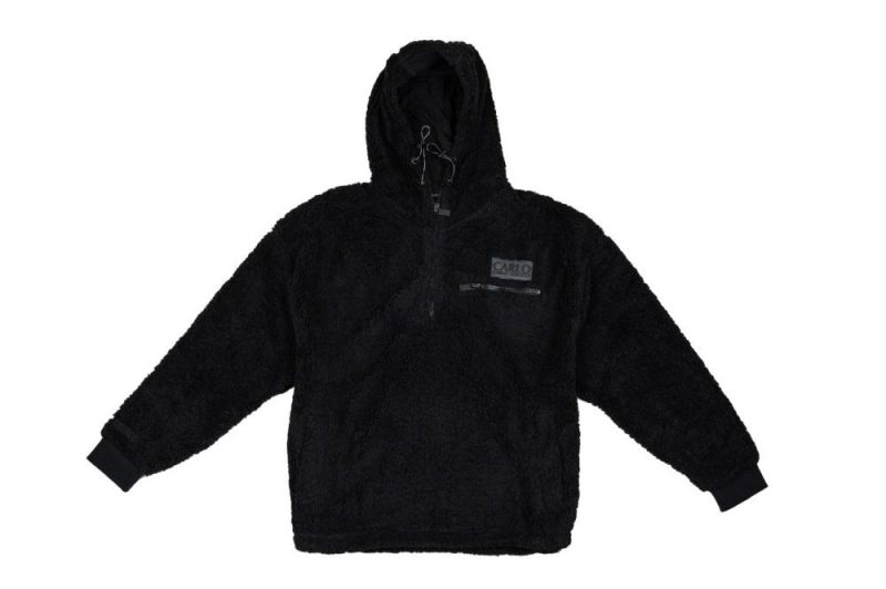 carlo colucci teddy hoodie schwarz c5735 20 03