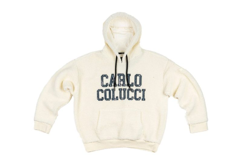 carlo colucci teddy hoodie weiss c4709 59