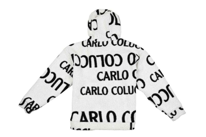 carlo colucci teddy hoodie weiss c4721 591 02