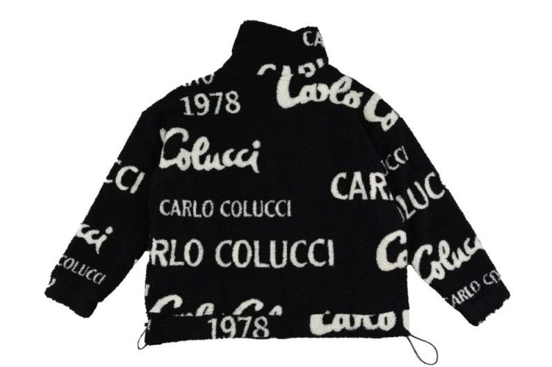 carlo colucci teddy jacke schwarz c6038 201 2