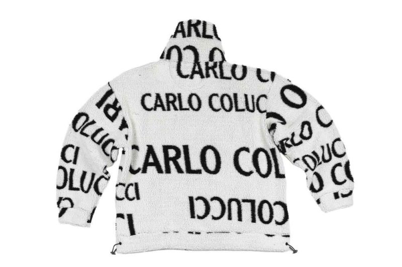 carlo colucci teddy jacke weiss c4631 59 01