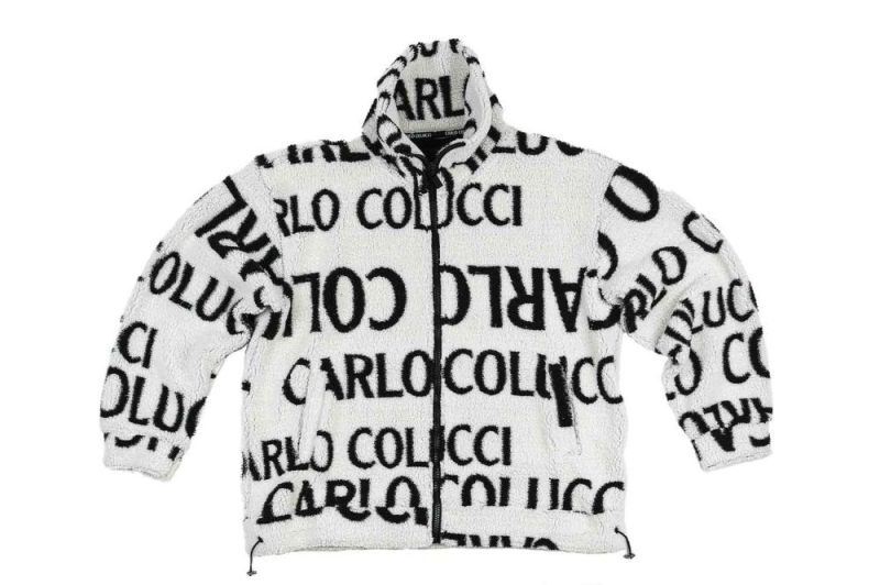 carlo colucci teddy jacke weiss c4631 59