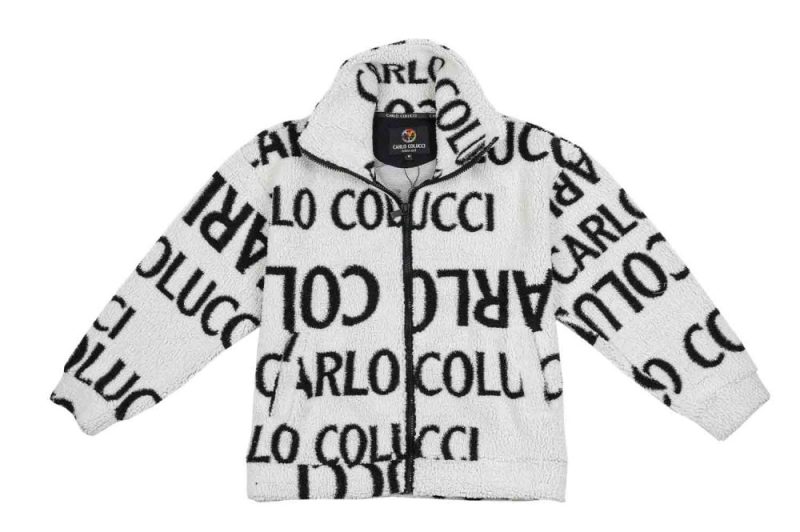 carlo colucci teddy jacke weiss c4720 591 1