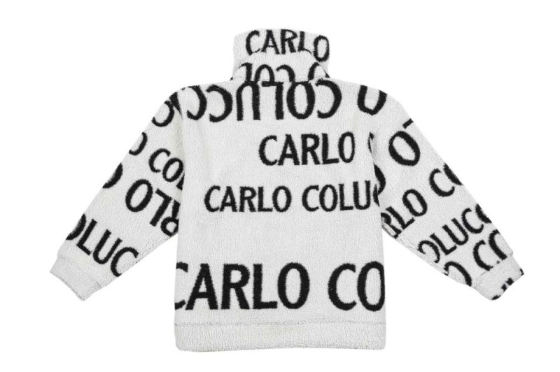 carlo colucci teddy jacke weiss c4720 591 5